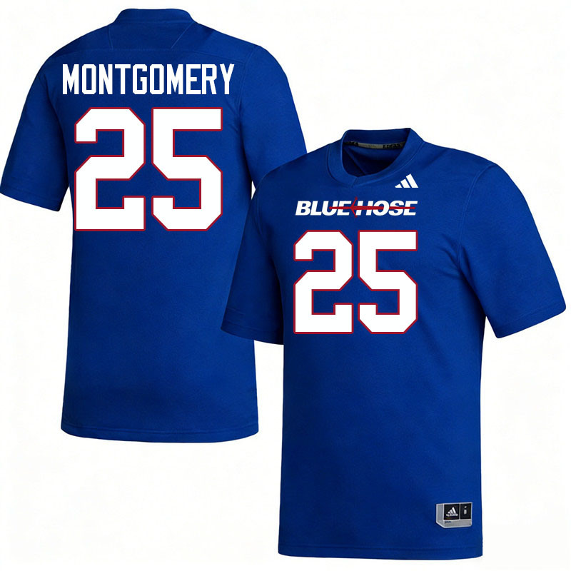 Presbyterian Blue Hose #25 Justin Montgomery College Football Jerseys,Uniforms-Blue